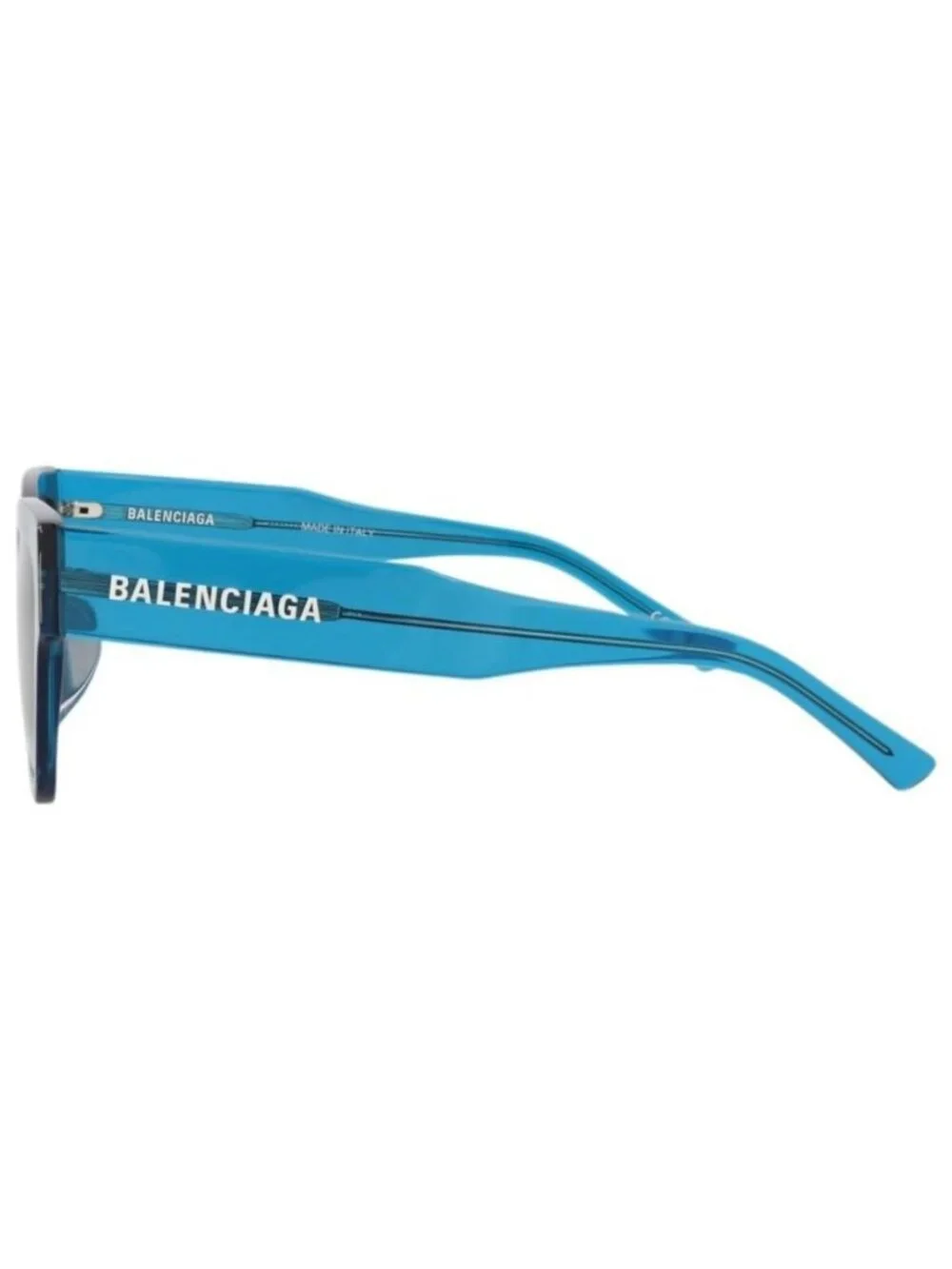 New Balenciaga Womens Square/Rectangle Blue Blue Blue Fashion Designer Sunglasse